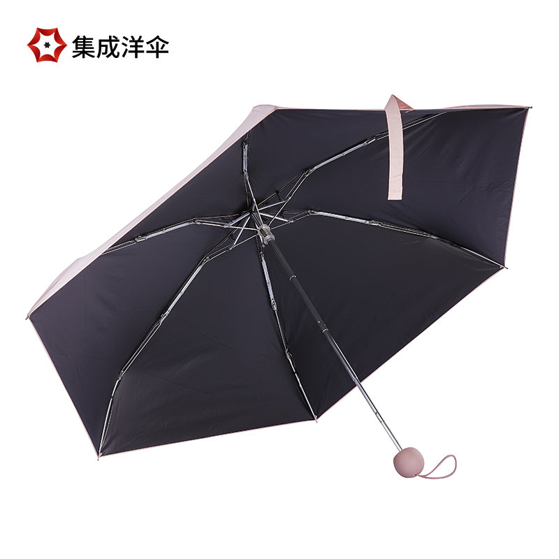 Black UV coating sun block UPF 30% Auto Open Close 3 Folding portable Umbrella