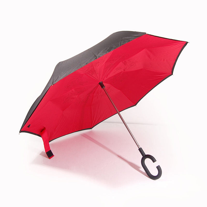 Manufacturer for New Design Hands Free Magic 2 Layer Umbrella Inverted Upside Down Reverse double Umbrella